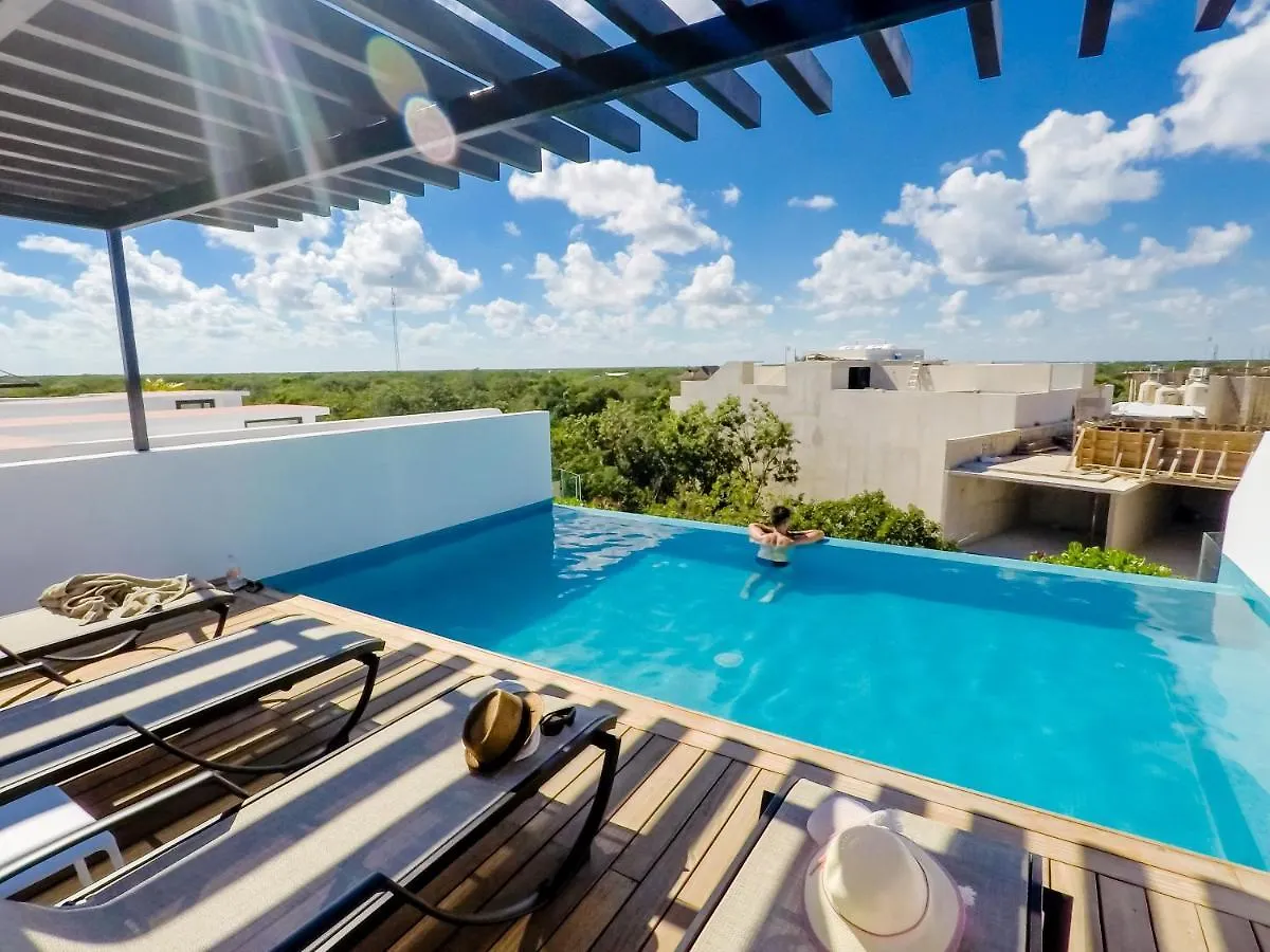 Quinto Sol 18 - Apartment Near Beach - Rooftop Pool - Aldea Zama Tulum