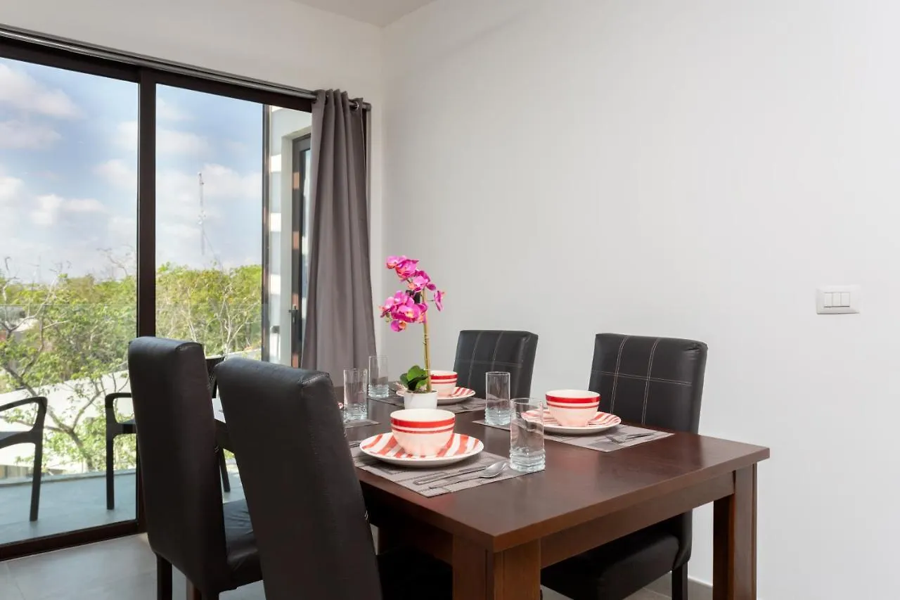 Quinto Sol 18 - Apartment Near Beach - Rooftop Pool - Aldea Zama Tulum