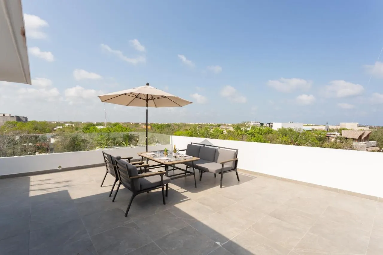 Quinto Sol 18 - Apartment Near Beach - Rooftop Pool - Aldea Zama Tulum