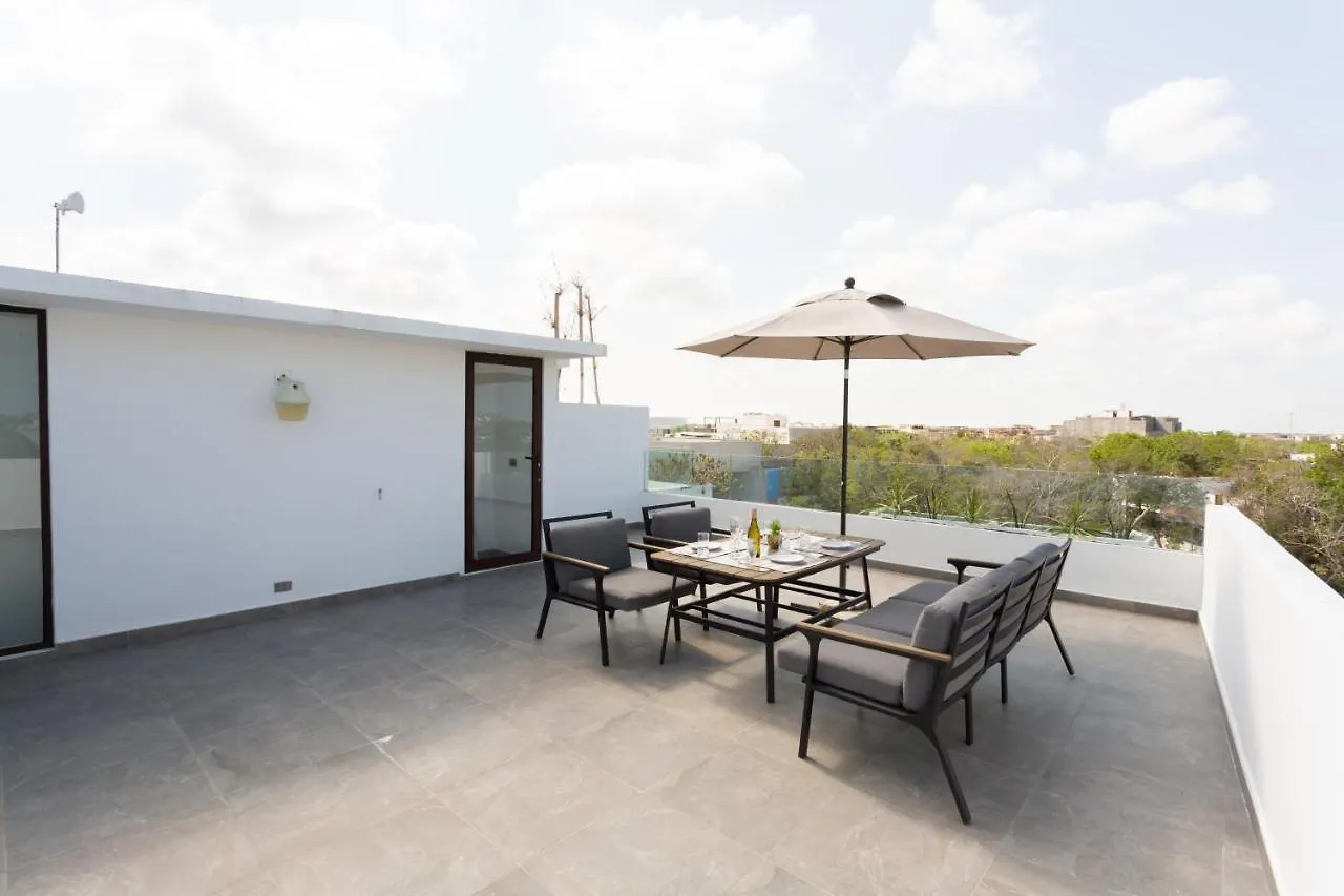 Quinto Sol 18 - Apartment Near Beach - Rooftop Pool - Aldea Zama Tulum Mexikó