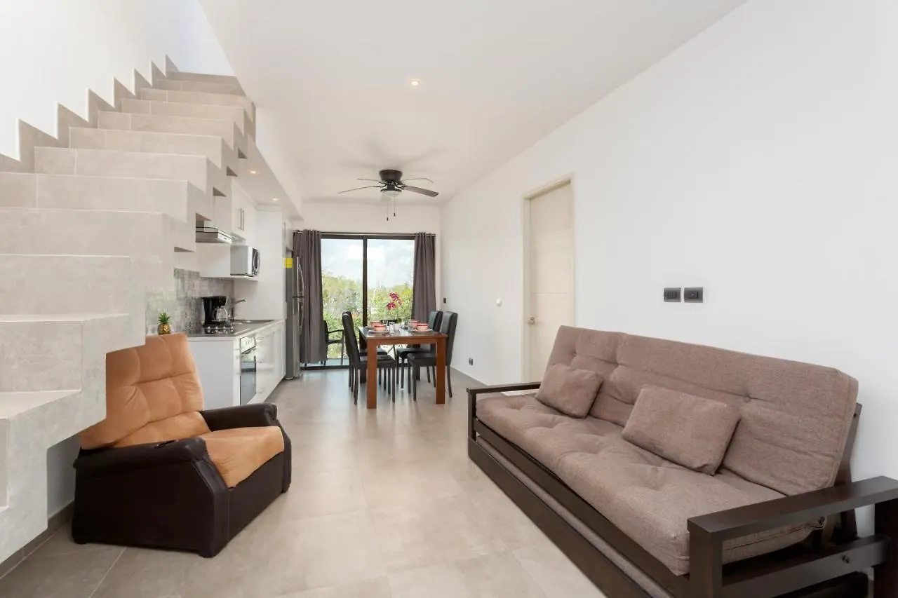 Quinto Sol 18 - Apartment Near Beach - Rooftop Pool - Aldea Zama Tulum
